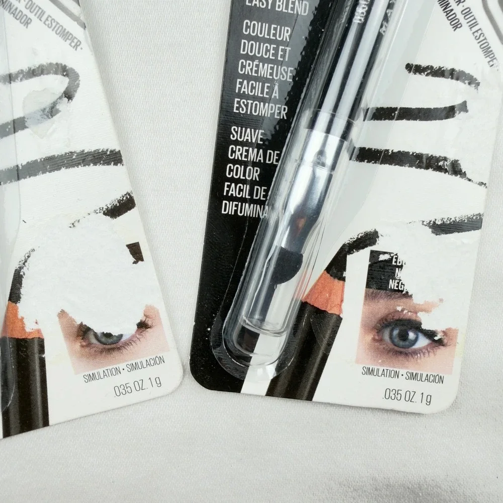 Maybelline Line Express Eyeliner Pencil 01 Ebony Black 6 Pack New Smudger HRT41W